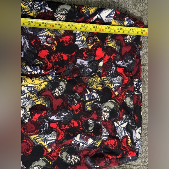 LuLaRoe Disney Villains Captain Hook OS Leggings - Picture 5 of 11